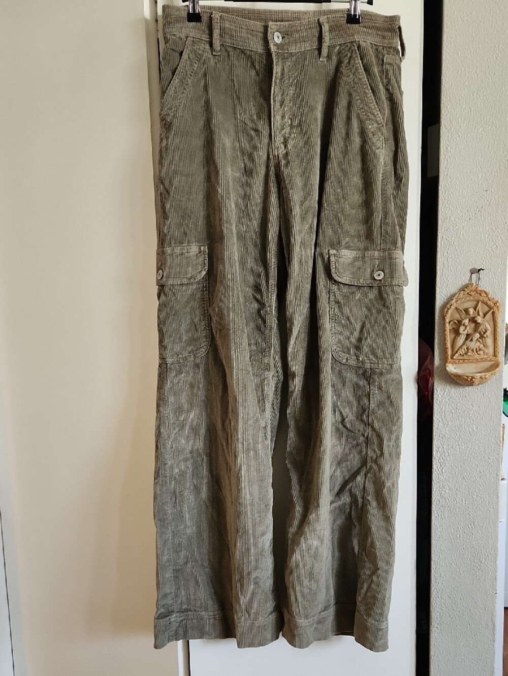 American Eagle  Super-high-rise Baggy Wide Leg Corduroy Pants - Stretch Sz 6